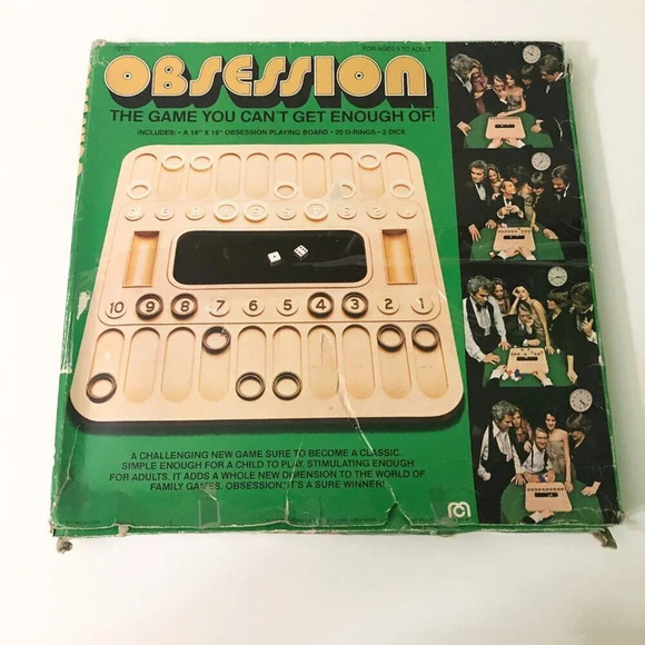 Obsession 1977 Mego  Corp Vintage Dice Board Game Complete - Picture 1 of 16